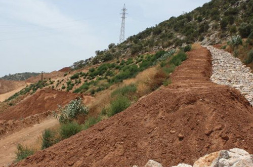 Levantamiento Topográfico y Formación de drenajes en el Garraf